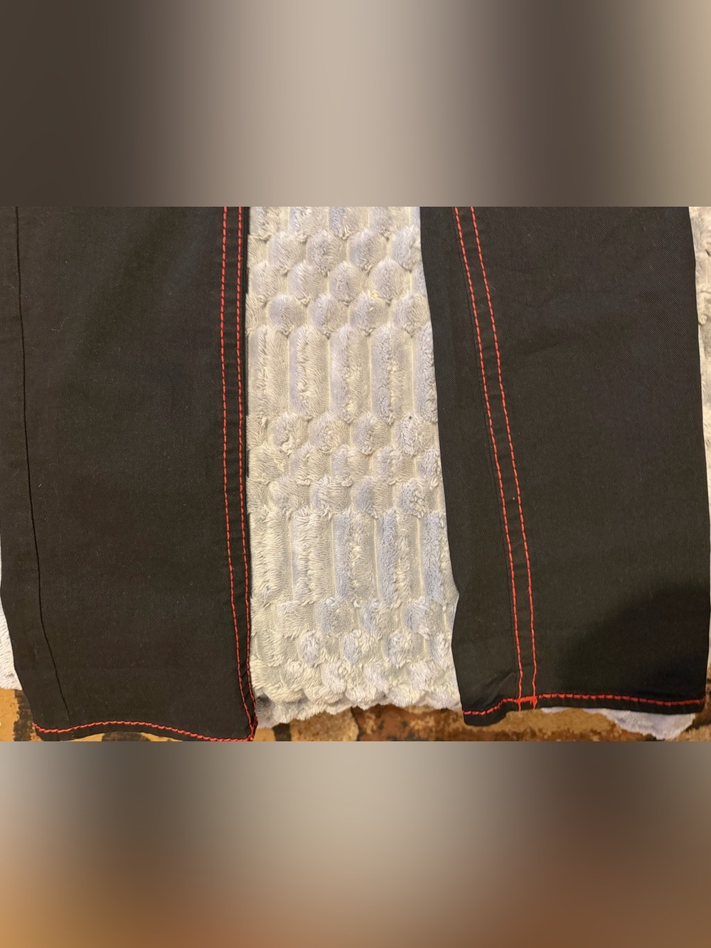 Women’s Black Skirt with Light Gray Panel